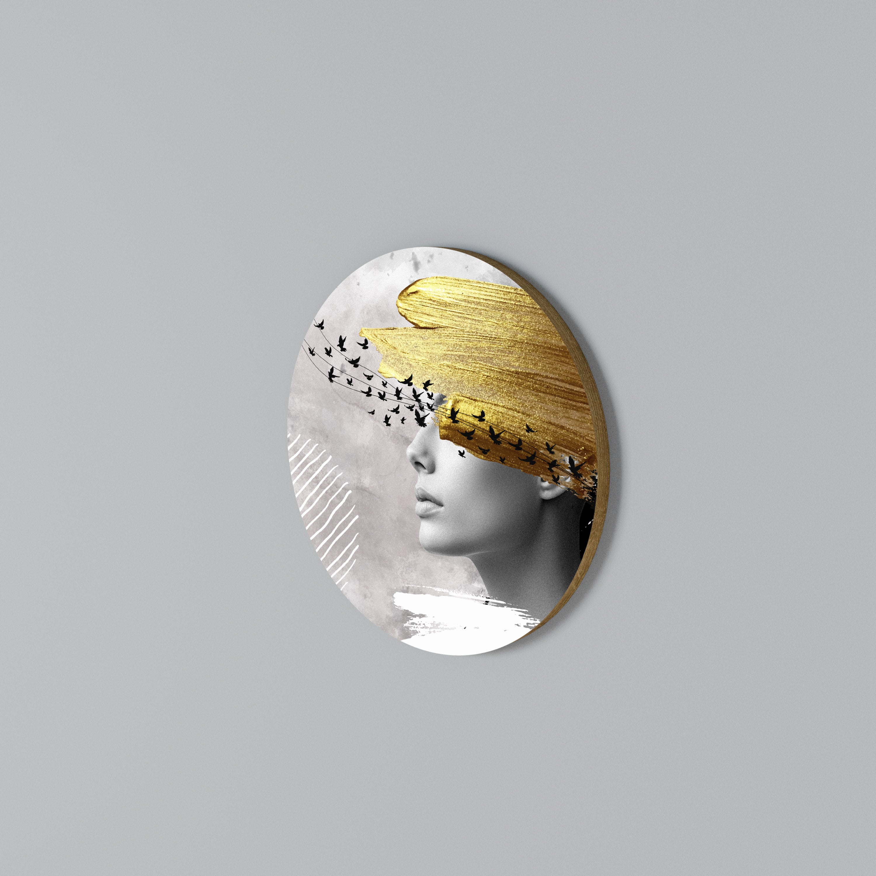 TREASURE THOUGHTS Rundes Wandbild