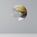 TREASURE THOUGHTS Runde Wanddekoration Ø 69 cm