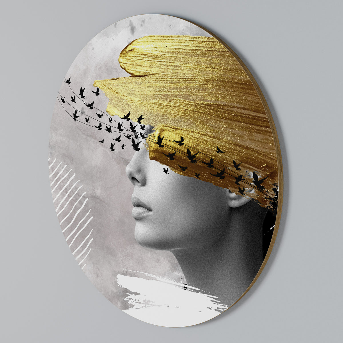 TREASURE THOUGHTS Rundes Wandbild