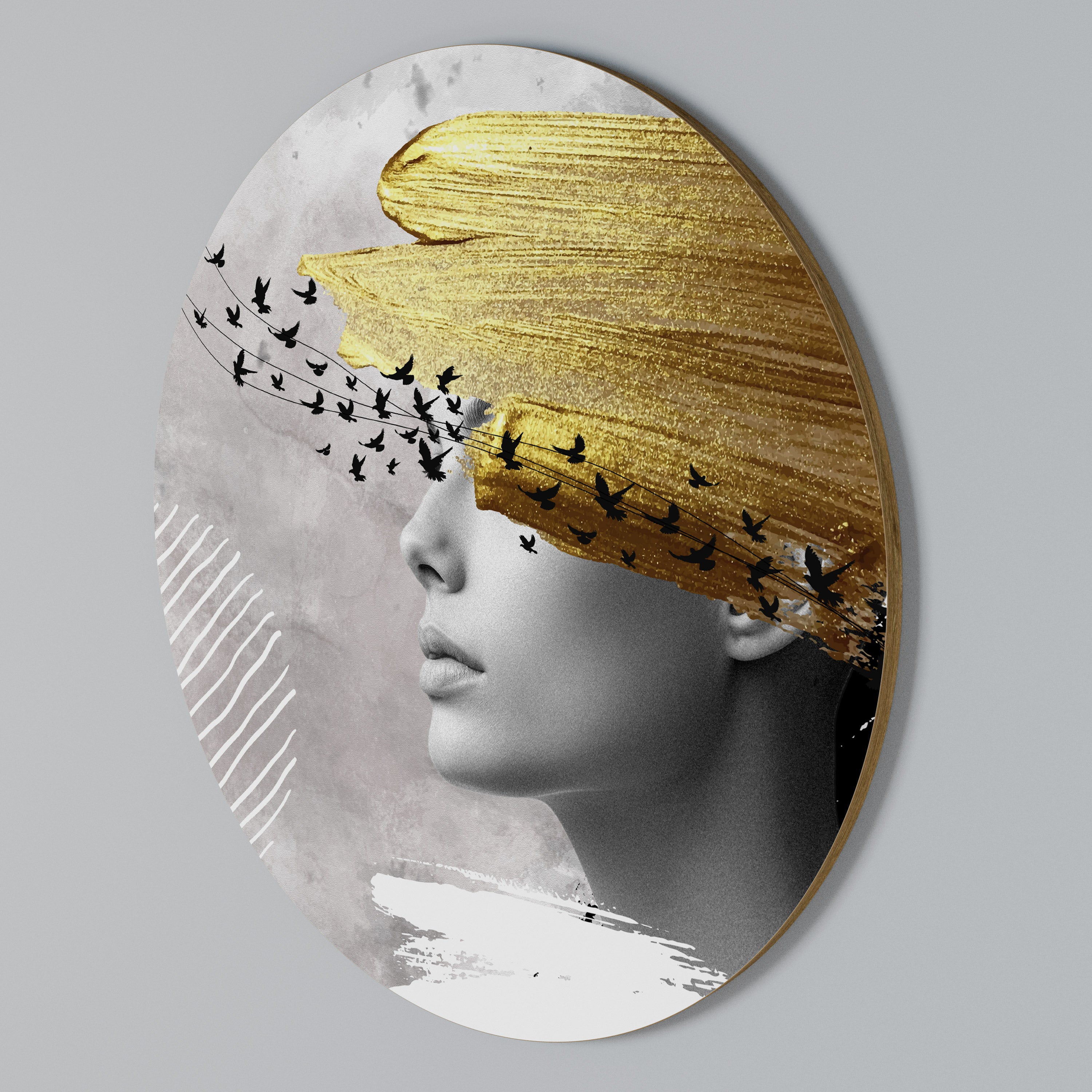 TREASURE THOUGHTS Rundes Wandbild