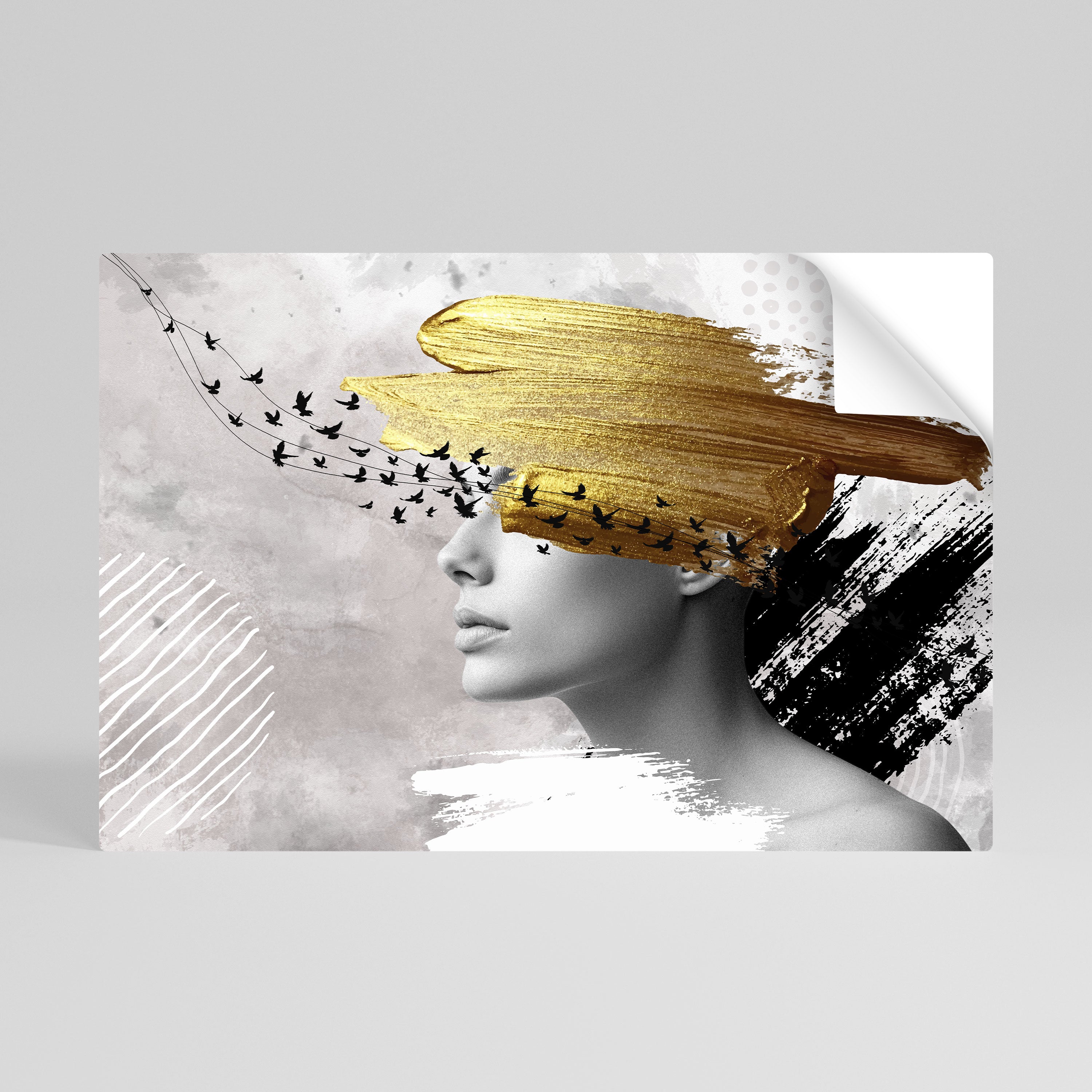 TREASURE THOUGHTS Selbstklebendes Horizontal-Poster