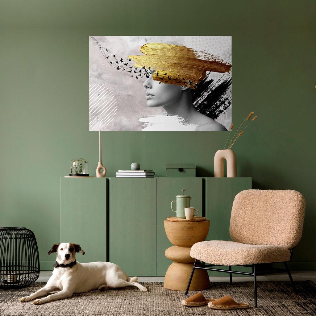 TREASURE THOUGHTS Selbstklebendes Horizontal-Poster