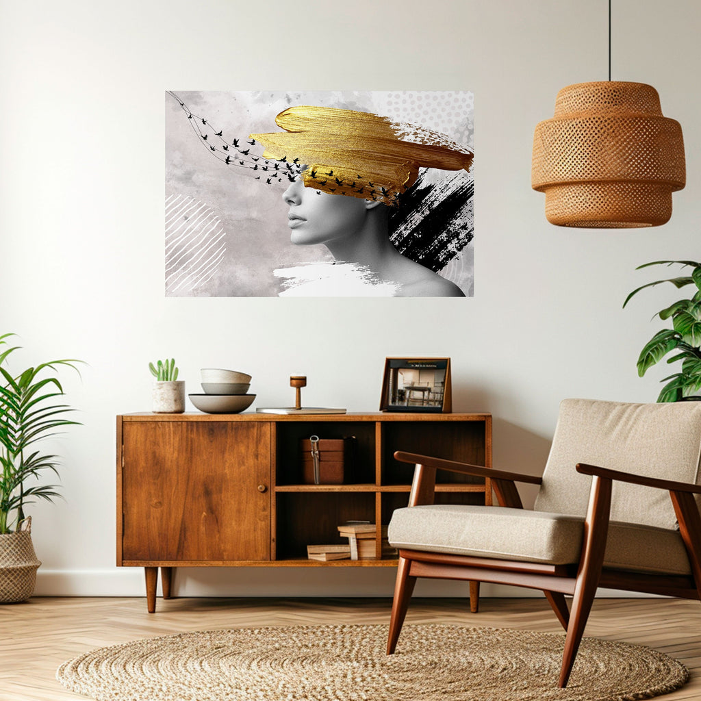 TREASURE THOUGHTS Selbstklebendes Horizontal-Poster