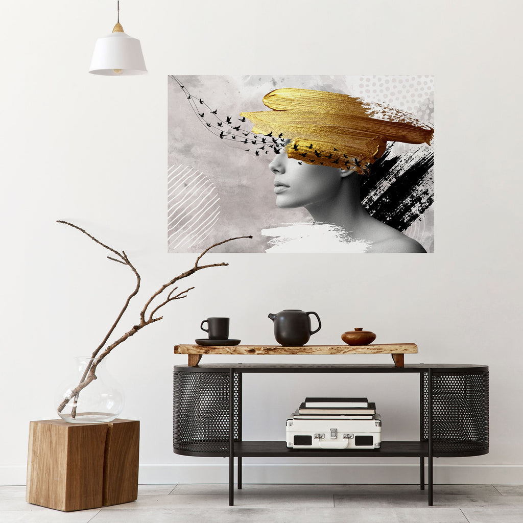 TREASURE THOUGHTS Selbstklebendes Horizontal-Poster