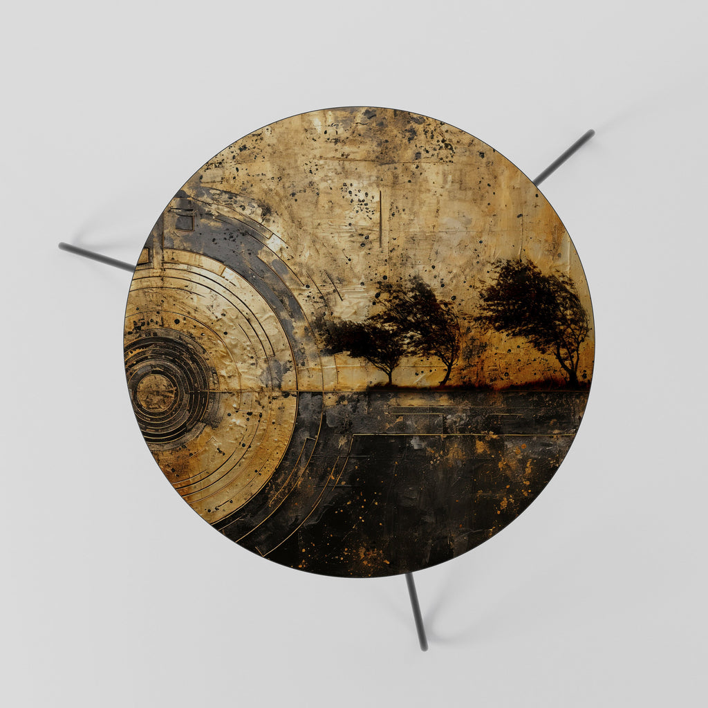 Kupferfarbener Earthquake Couchtisch 60