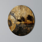 COPPERY EARTHQUAKE Runde Wanddekoration Ø 69 cm