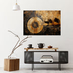 COPPERY EARTHQUAKE Selbstklebendes Horizontal-Poster