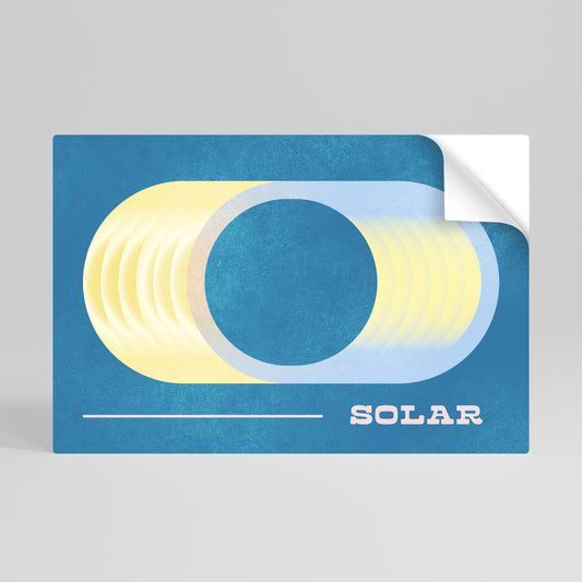 SOLAR APERTURE Selbstklebendes Horizontal-Poster