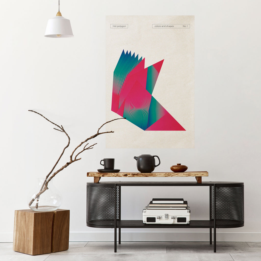 HOT POLYGON Vertikales Poster zum Abziehen und Aufkleben
