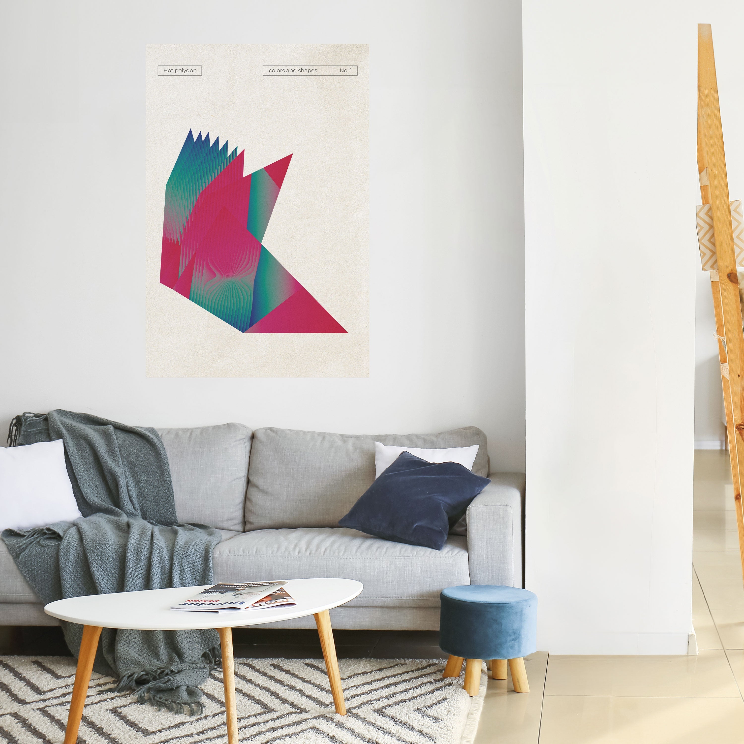 HOT POLYGON Vertikales Poster zum Abziehen und Aufkleben