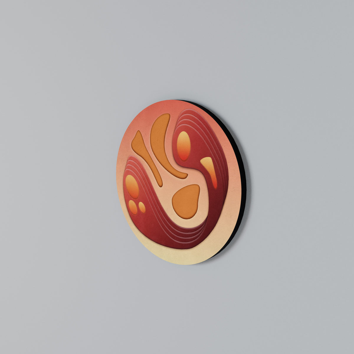 IMMERSION STRUCTURE Round Wall Art