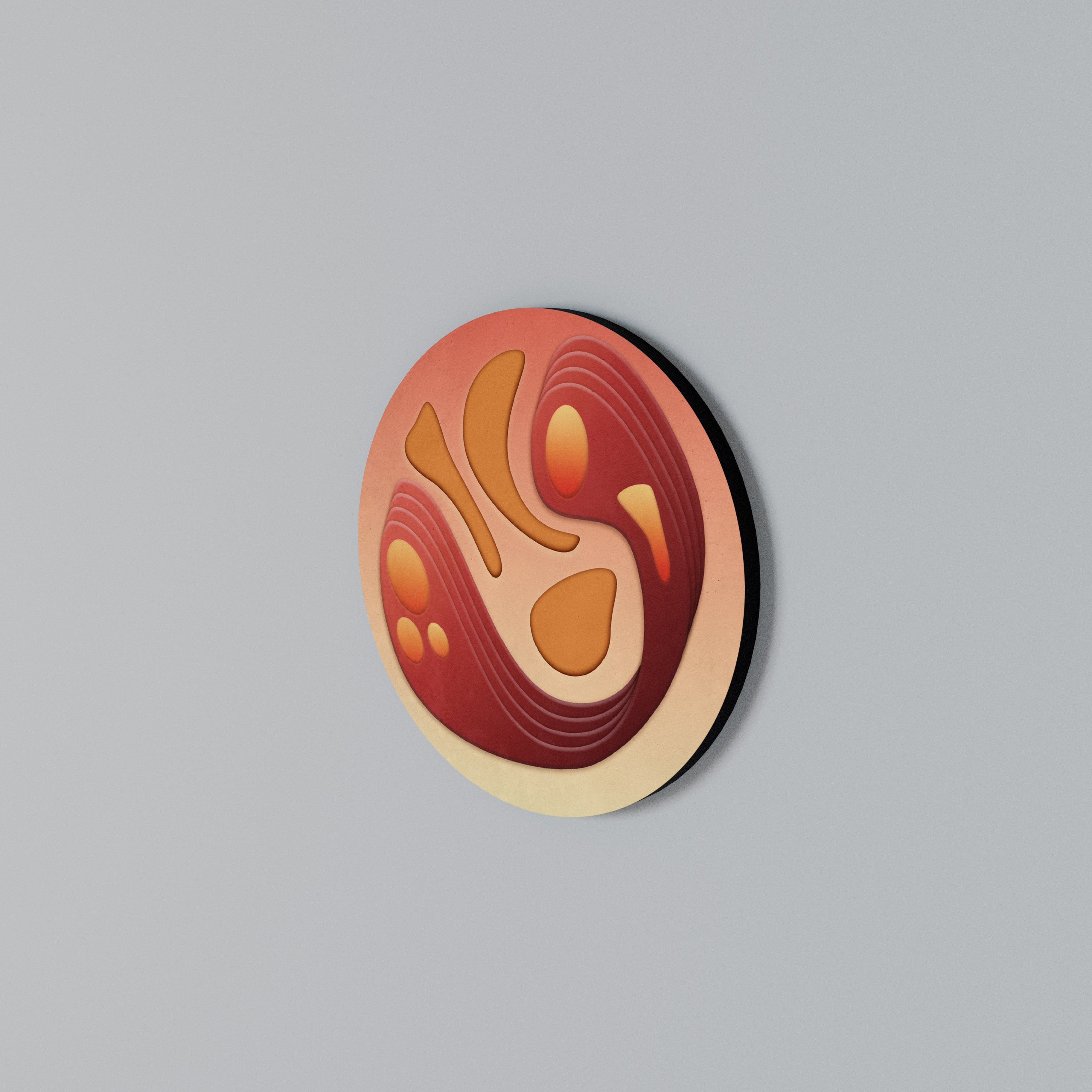 IMMERSION STRUCTURE Rundes Wandbild