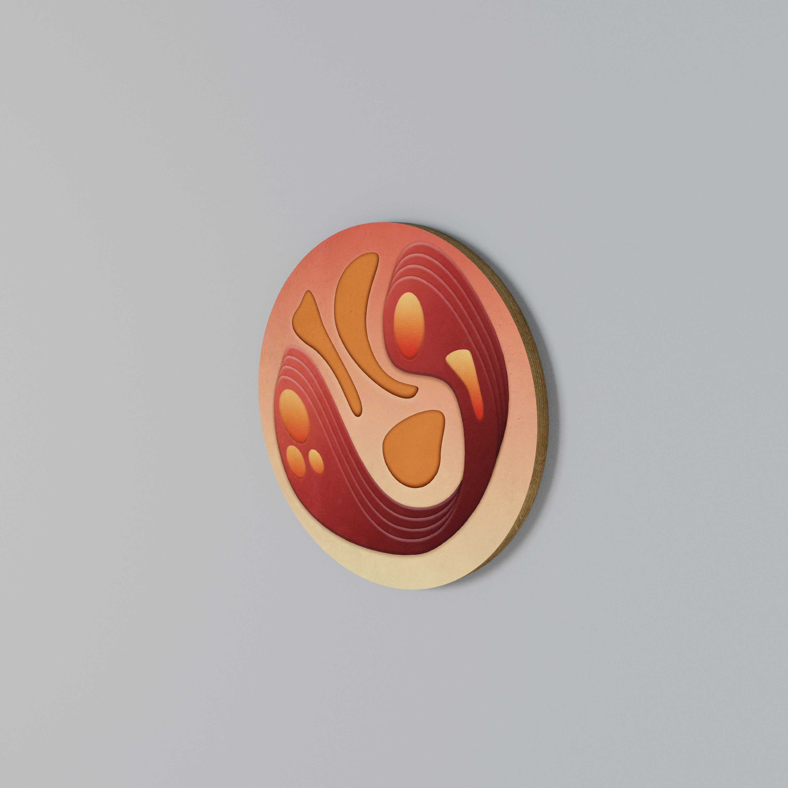 IMMERSION STRUCTURE Rundes Wandbild