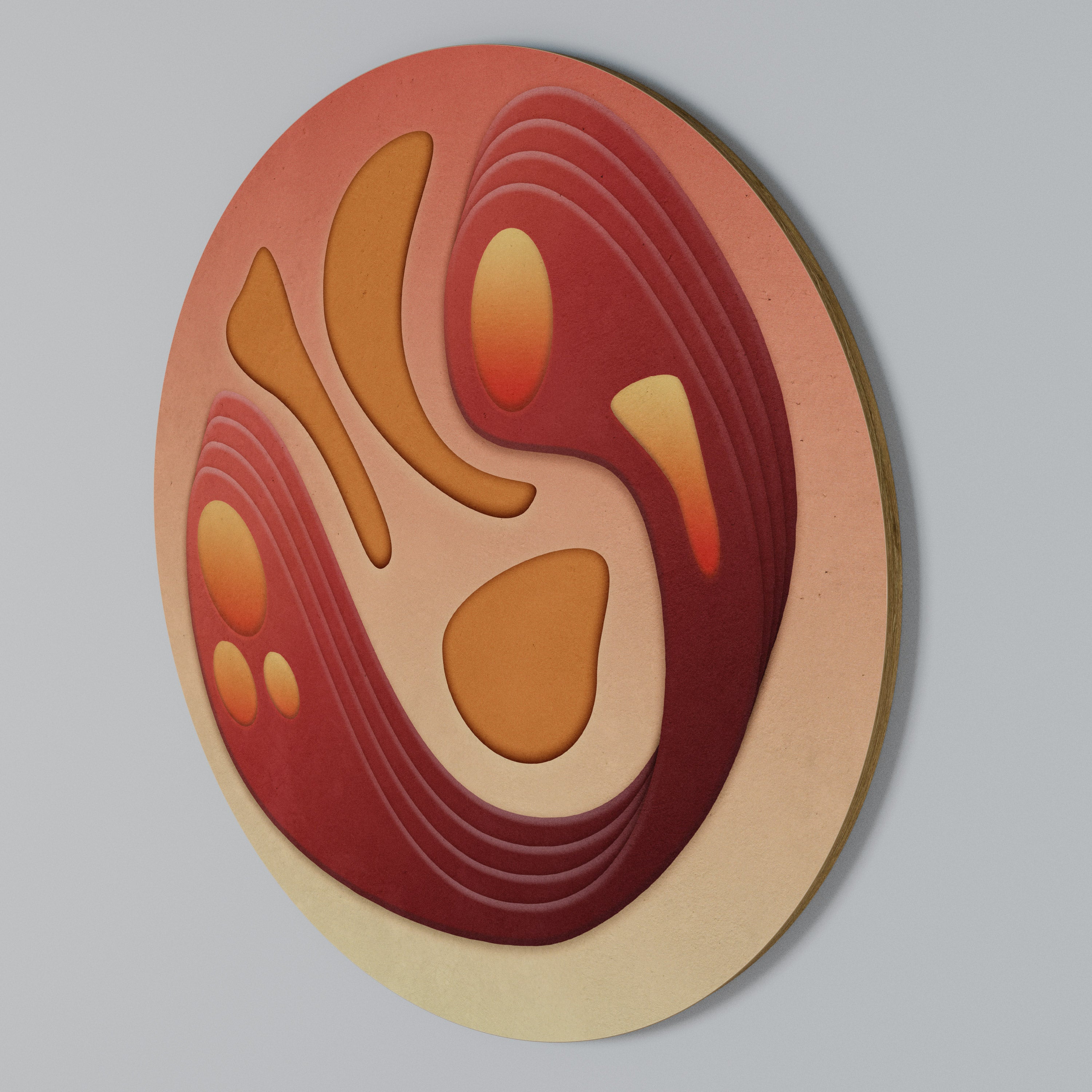 IMMERSION STRUCTURE Rundes Wandbild