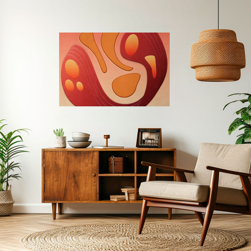 IMMERSION STRUCTURE Selbstklebendes Horizontal-Poster