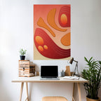 IMMERSION STRUCTURE Selbstklebendes Poster - Hochformat