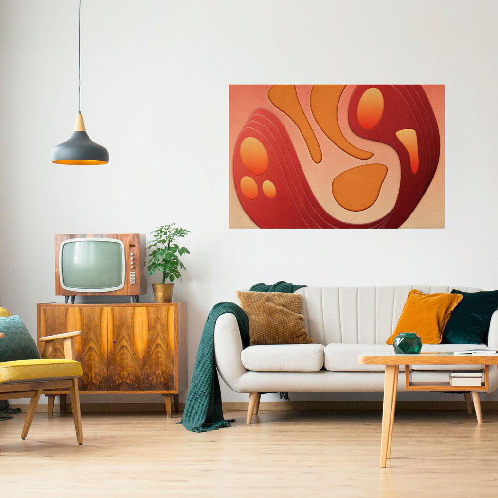 IMMERSION STRUCTURE Selbstklebendes Horizontal-Poster