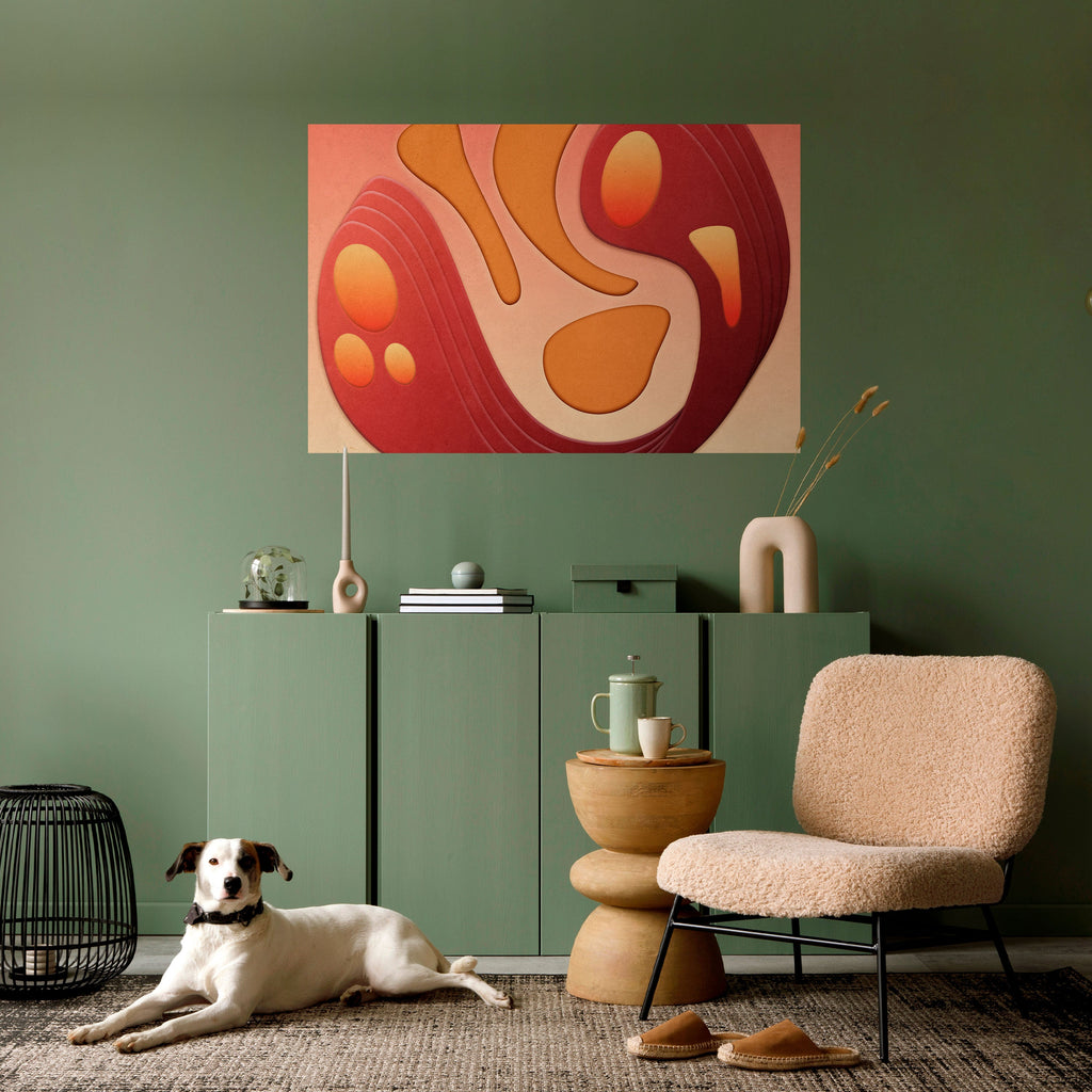 IMMERSION STRUCTURE Selbstklebendes Horizontal-Poster