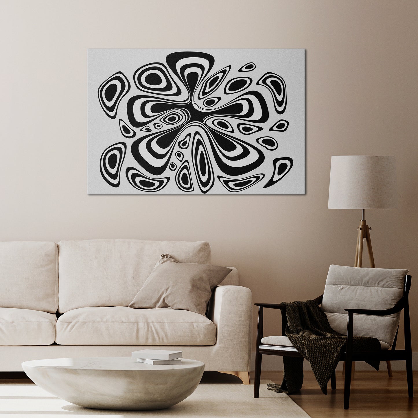 HIPNOTIZING BLOT Horizontal Canvas Print