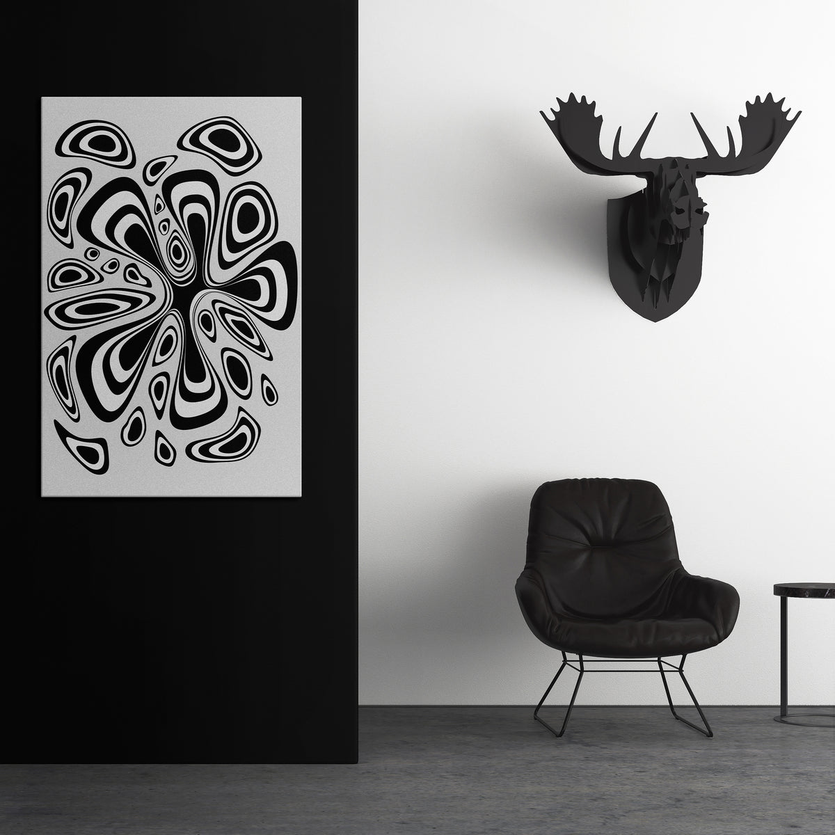 HIPNOTIZING BLOT Vertical Canvas Print