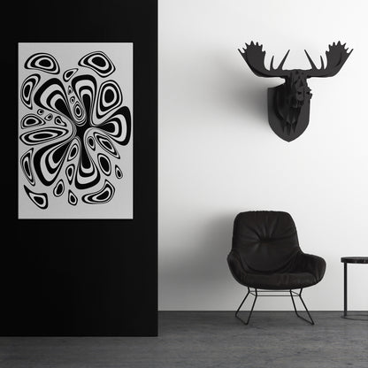 HIPNOTIZING BLOT Vertical Canvas Print
