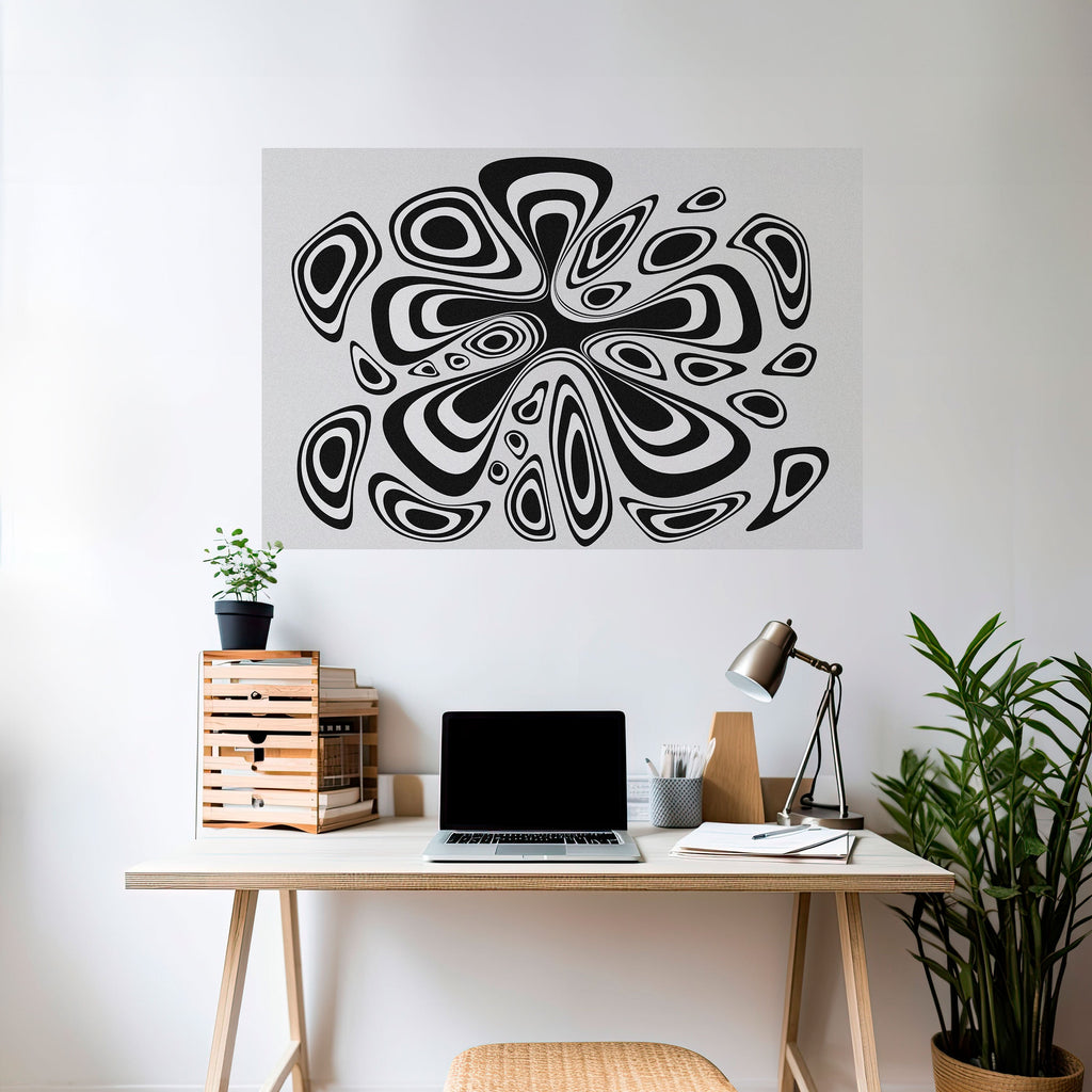 HIPNOTIZING BLOT Selbstklebendes Horizontal-Poster