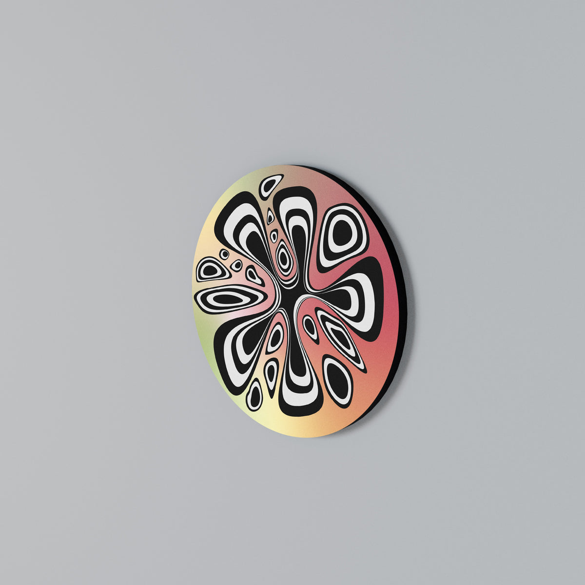 ILLUSIONARY SPLASH Rundes Wandbild