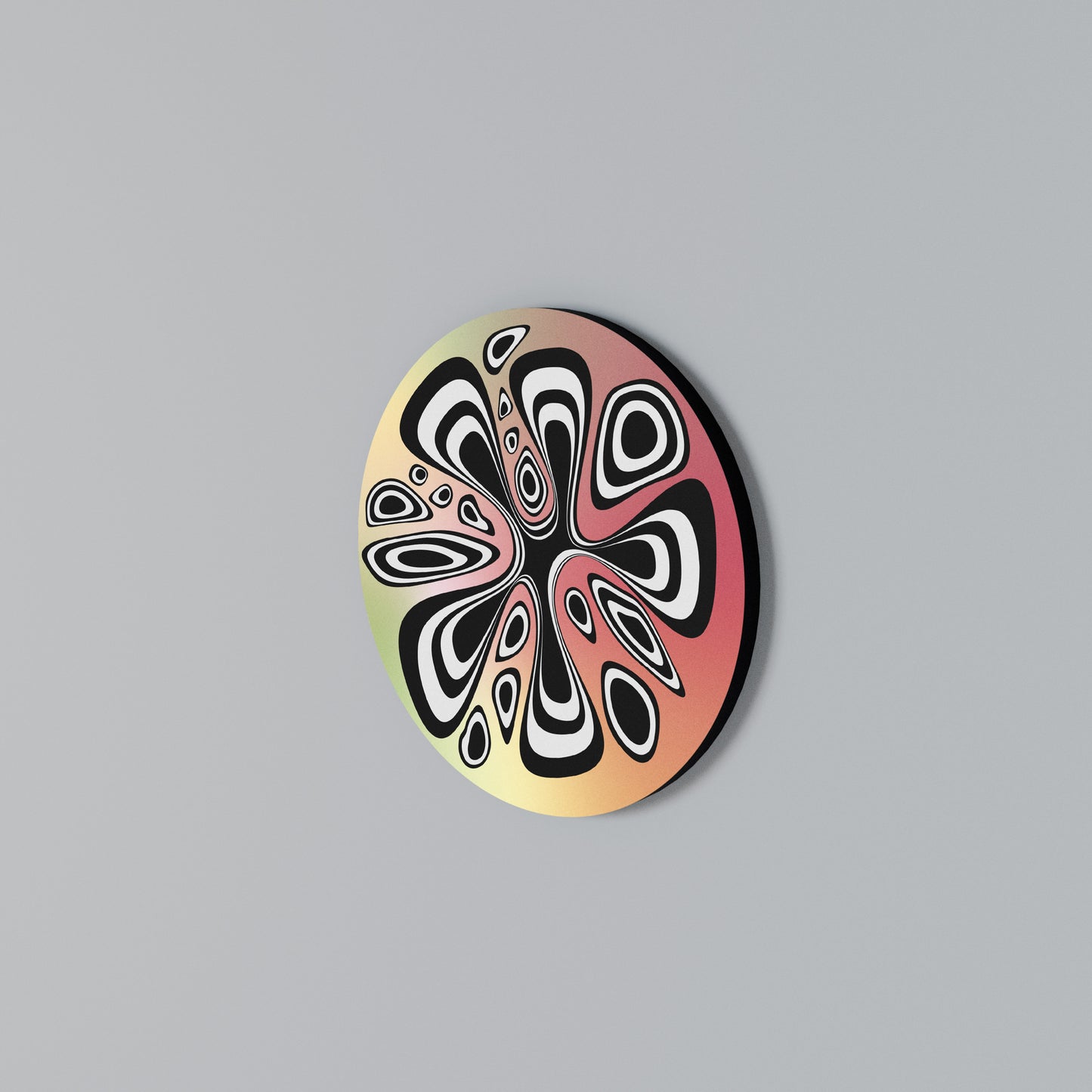 ILLUSIONARY SPLASH Rundes Wandbild