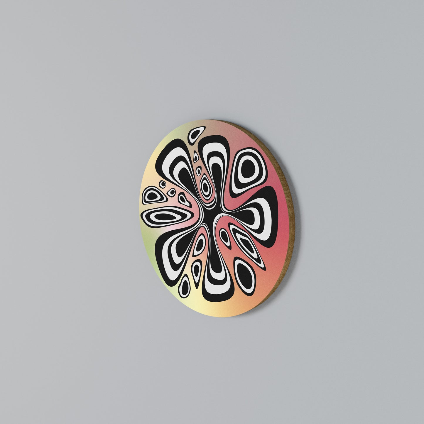 ILLUSIONARY SPLASH Rundes Wandbild