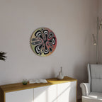 ILLUSIONARY SPLASH Runde Wanddekoration Ø 69 cm