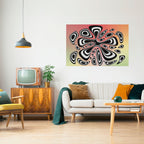 ILLUSIONARY SPLASH Selbstklebendes Horizontal-Poster