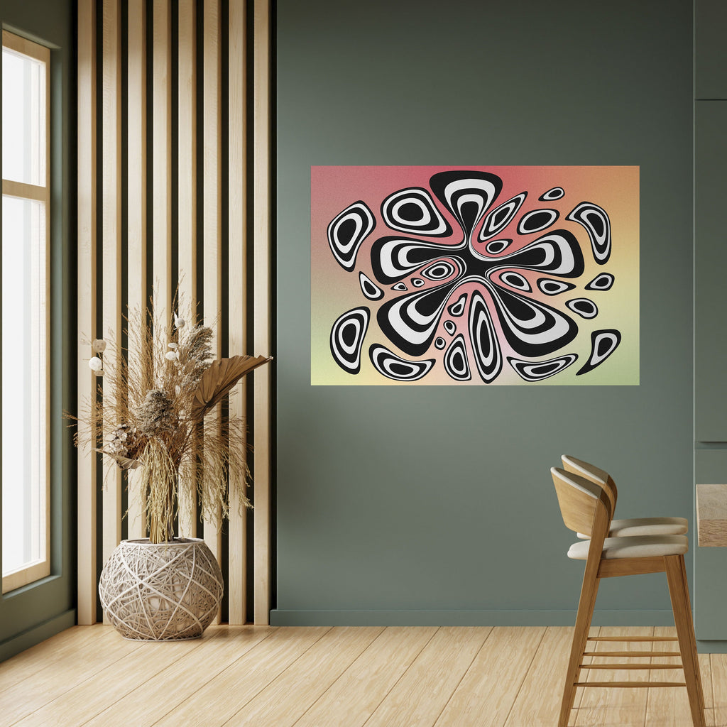 ILLUSIONARY SPLASH Selbstklebendes Horizontal-Poster