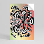 ILLUSIONARY SPLASH Selbstklebendes Poster - Hochformat