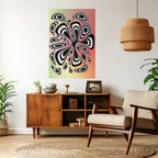 ILLUSIONARY SPLASH Selbstklebendes Poster - Hochformat