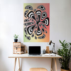 ILLUSIONARY SPLASH Selbstklebendes Poster - Hochformat