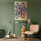 ILLUSIONARY SPLASH Selbstklebendes Poster - Hochformat