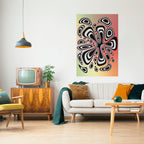 ILLUSIONARY SPLASH Selbstklebendes Poster - Hochformat