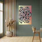 ILLUSIONARY SPLASH Selbstklebendes Poster - Hochformat