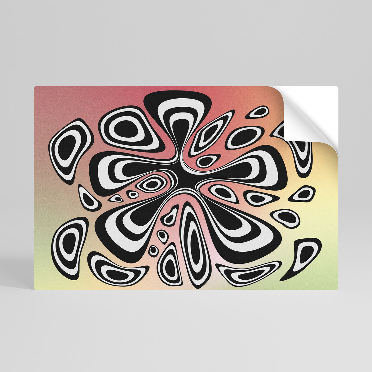 ILLUSIONARY SPLASH Selbstklebendes Horizontal-Poster