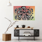 ILLUSIONARY SPLASH Selbstklebendes Horizontal-Poster