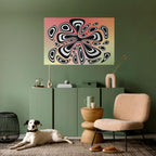 ILLUSIONARY SPLASH Selbstklebendes Horizontal-Poster