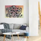 ILLUSIONARY SPLASH Selbstklebendes Horizontal-Poster