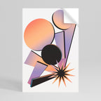 ANGULAR ARTISTRY Selbstklebendes Poster - Hochformat