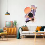 ANGULAR ARTISTRY Selbstklebendes Poster - Hochformat