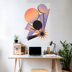 ANGULAR ARTISTRY Selbstklebendes Poster - Hochformat