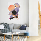 ANGULAR ARTISTRY Selbstklebendes Poster - Hochformat