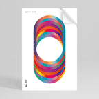 ELIPTICAL GRADIENTS Selbstklebendes Poster - Hochformat