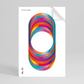 ELIPTICAL GRADIENTS Selbstklebendes Poster - Hochformat