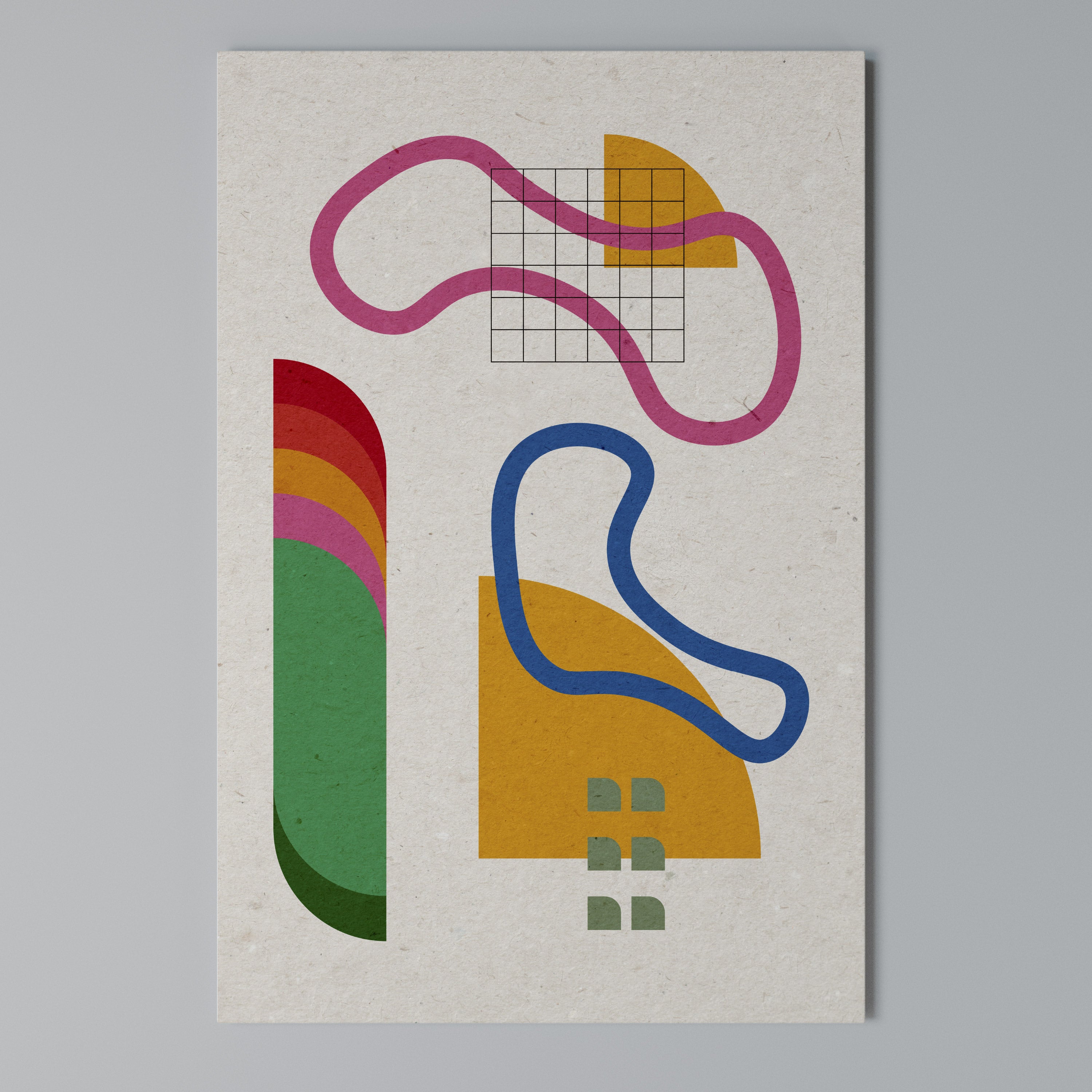 SHAPE SHOCK Vertical Canvas Print