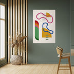 SHAPE SHOCK Selbstklebendes Poster - Hochformat